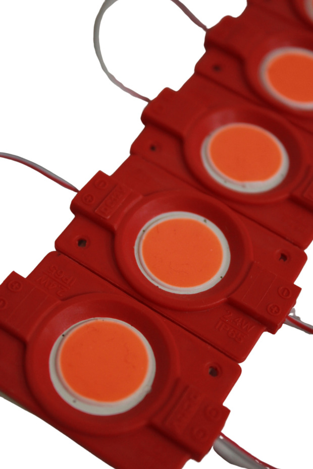 12 Volt 2.4 Watt Tekli Su Geçirmez Modül Led Kırmızı (10 ADET) - 2