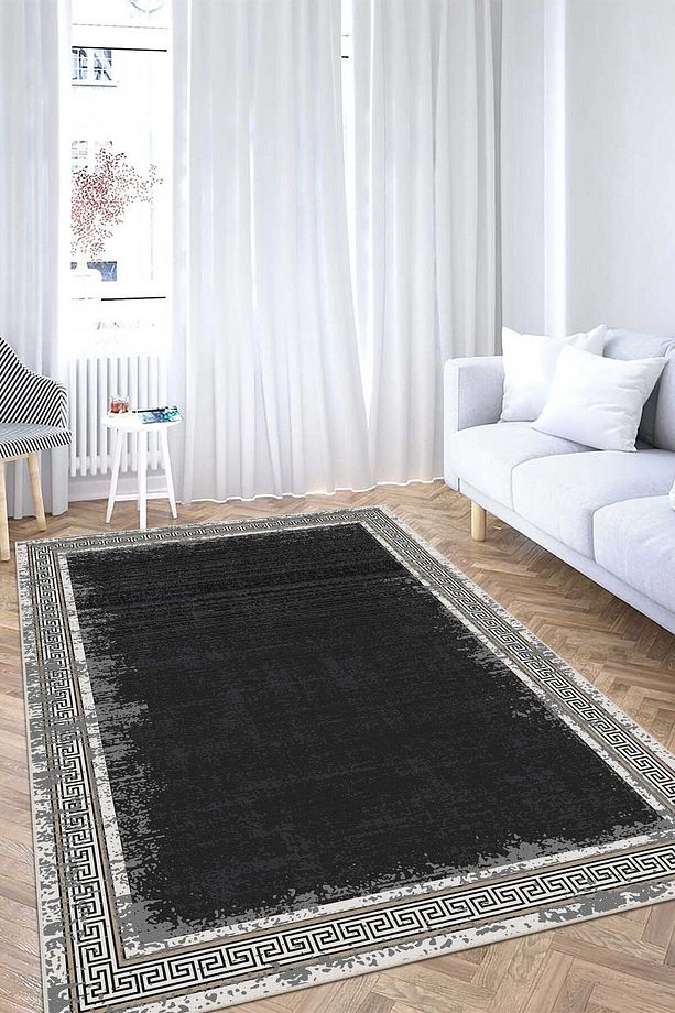 Modern Dijital Baskı Dört Mevsim Yıkanabilir Kaymaz Taban Salon Halısı Mutfak Halısı Yolluk VVC - 3