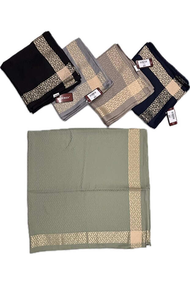 Jacquard Cotton Satin Scarf