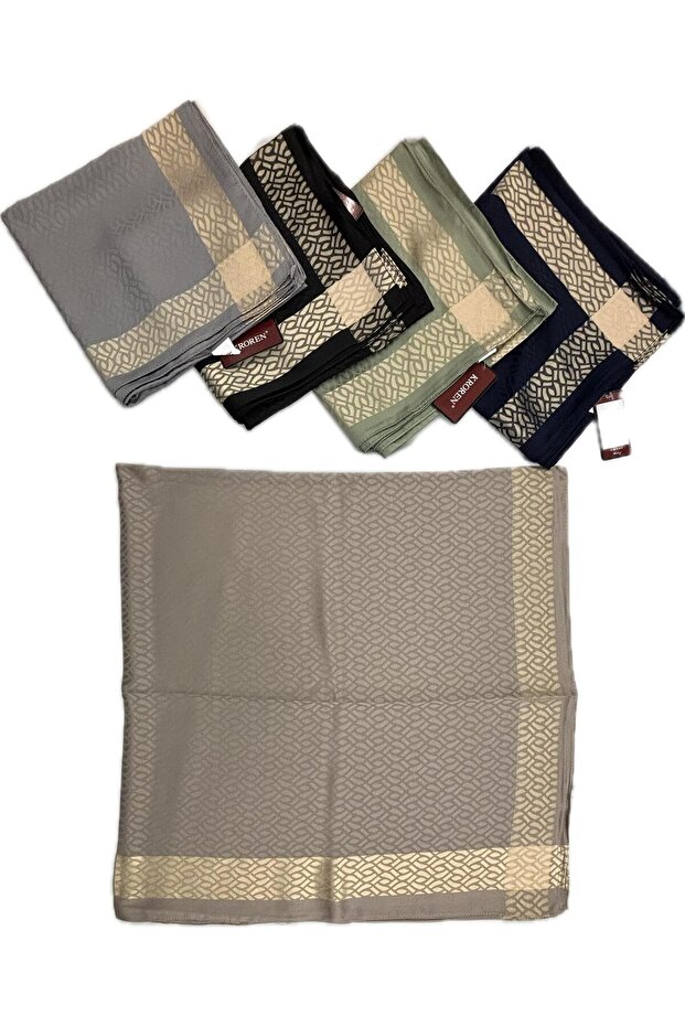 Jacquard Cotton Satin Scarf