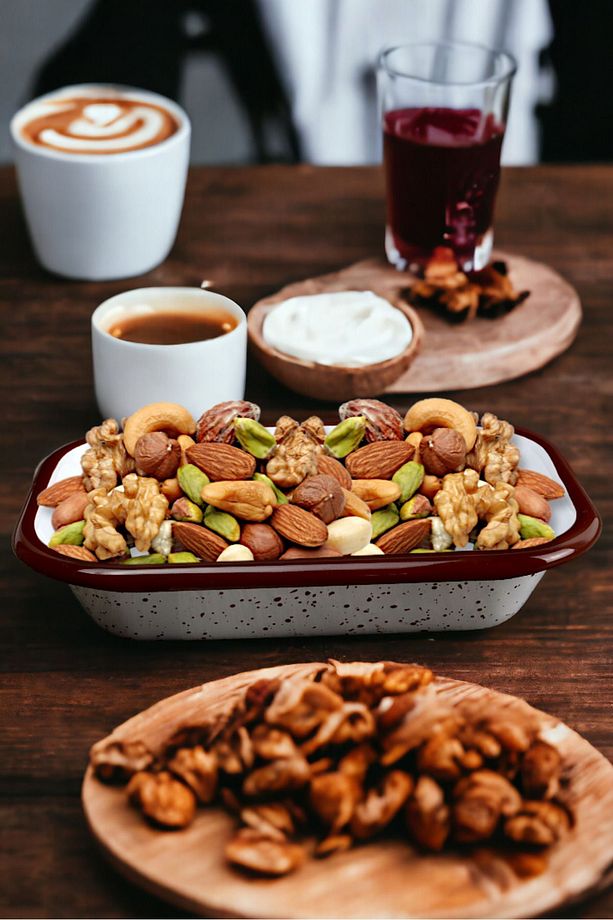 13 No Emaye Dörtgen Tabak Meze Kahvaltılık Kamp Piknik - 3