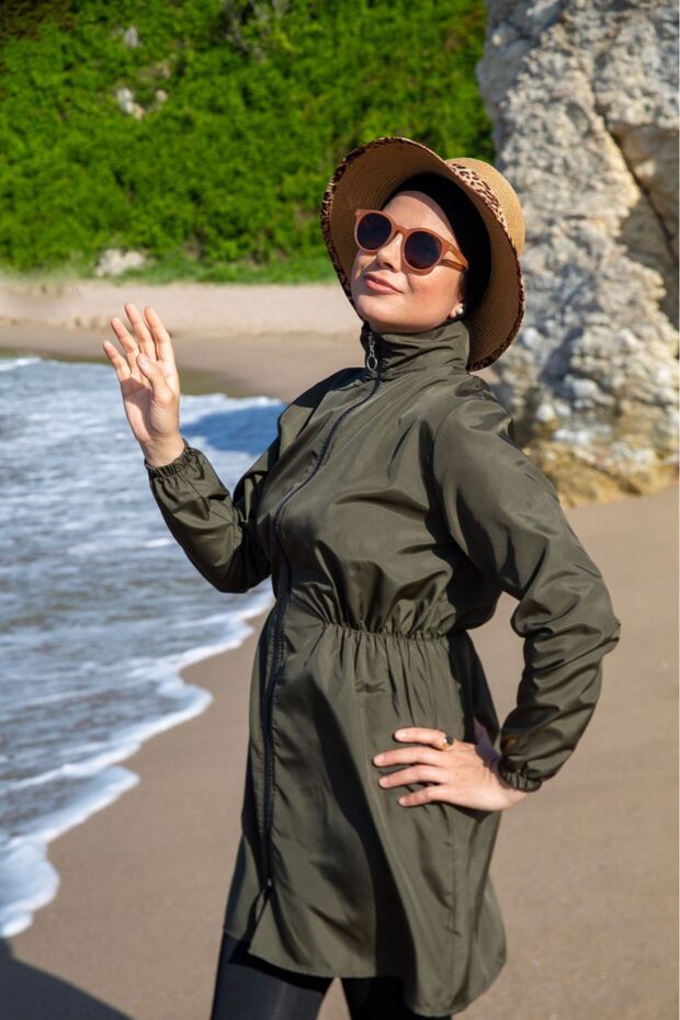 Beli Lastikli Tesettür Üst Mayo Tek Üst - 5