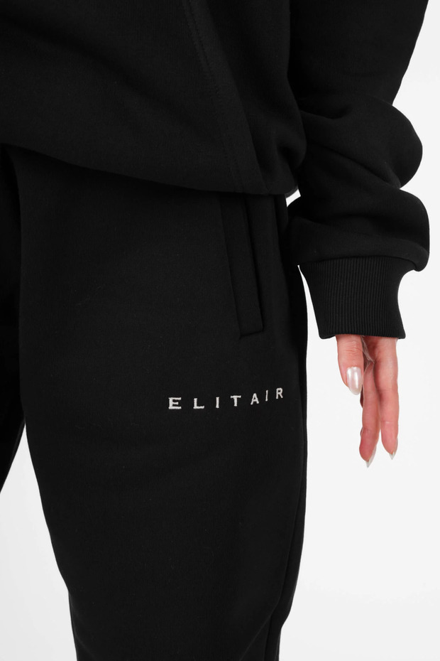 ELITAIR - Oversized Logo Jogger SIYAH - 9