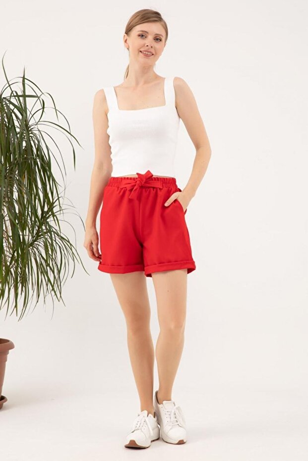 White Square Collar Knitwear Crop Top