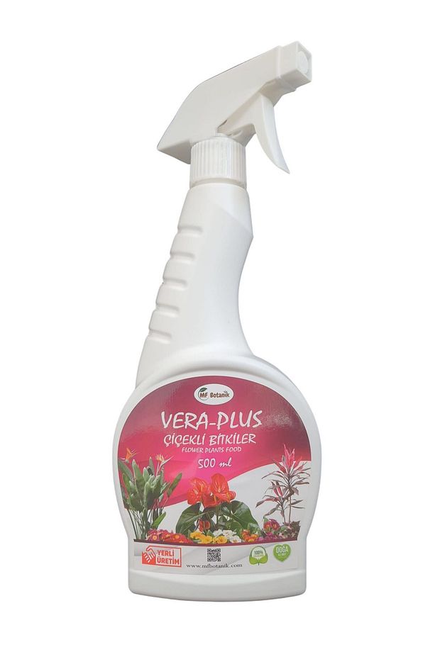 VERA-PLUS ÇİÇEKLİ BİTKİLER İÇİN ÖZEL SPREY SIVI BİTKİ BESİNİ 500 ML - 3