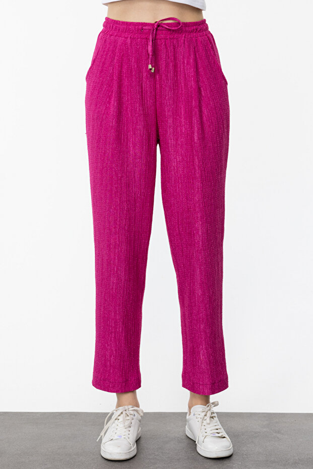 بنطلون ذاتي الملمس - 3