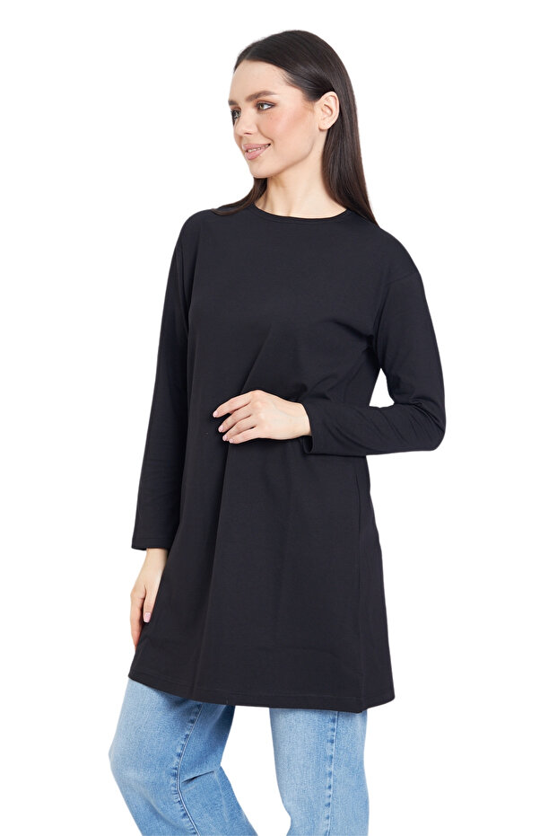 Uzun Kollu Basic Tişört - 2