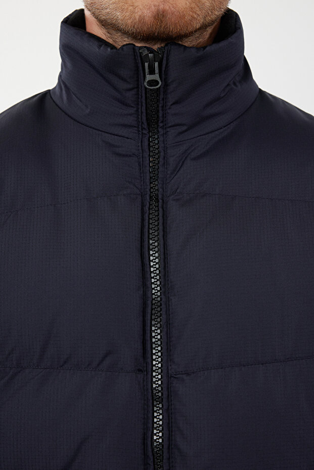 Oversize bunda Navy Blue Puffer - Ribstop, TMNAW25MO00009 - 4