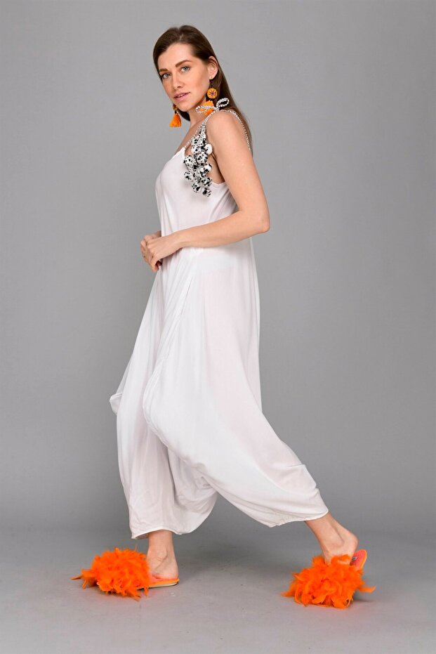 As34 Püsküllü Boho Tulum - 2