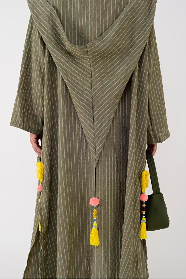 AN2104 CADI KAPÜŞONLU BOHO KAP - 1