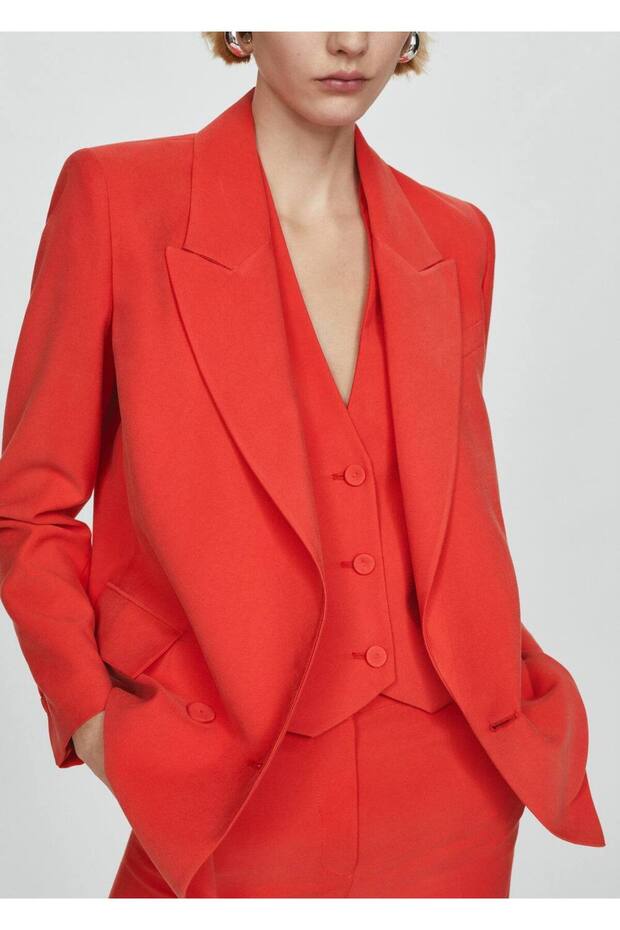 Düğmeli takım yelek - 7