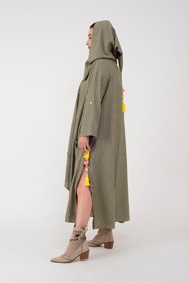 AN2104 CADI KAPÜŞONLU BOHO KAP - 3