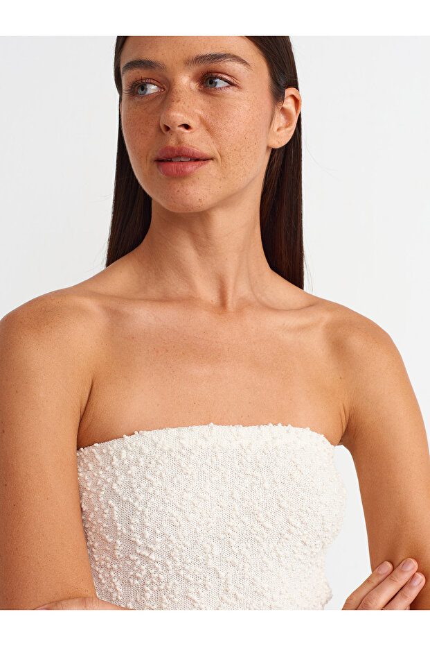 10575 موديل سترة تريكو مبطنة باللون الأبيض - 4