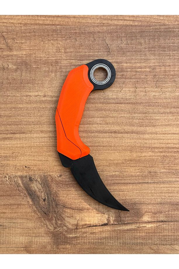 Gravity Karambit Rulmanlı, Plastik - Siyah Turuncu (Rulmanlı) - 5