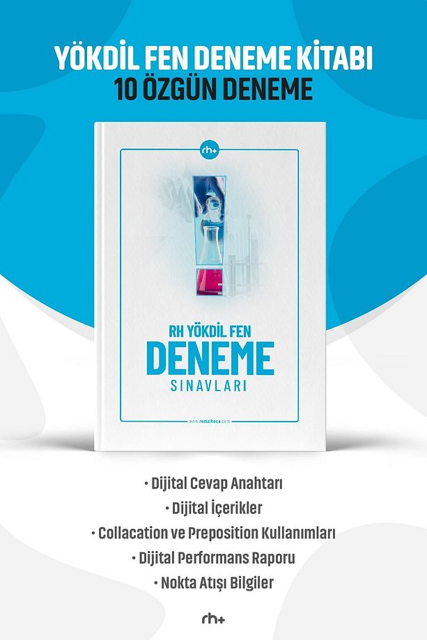 10 Adet Yökdil Fen Denemeleri - Açıklamalı Cevap Anahtarı - Performans Raporlu Uygulama Desteği - 1