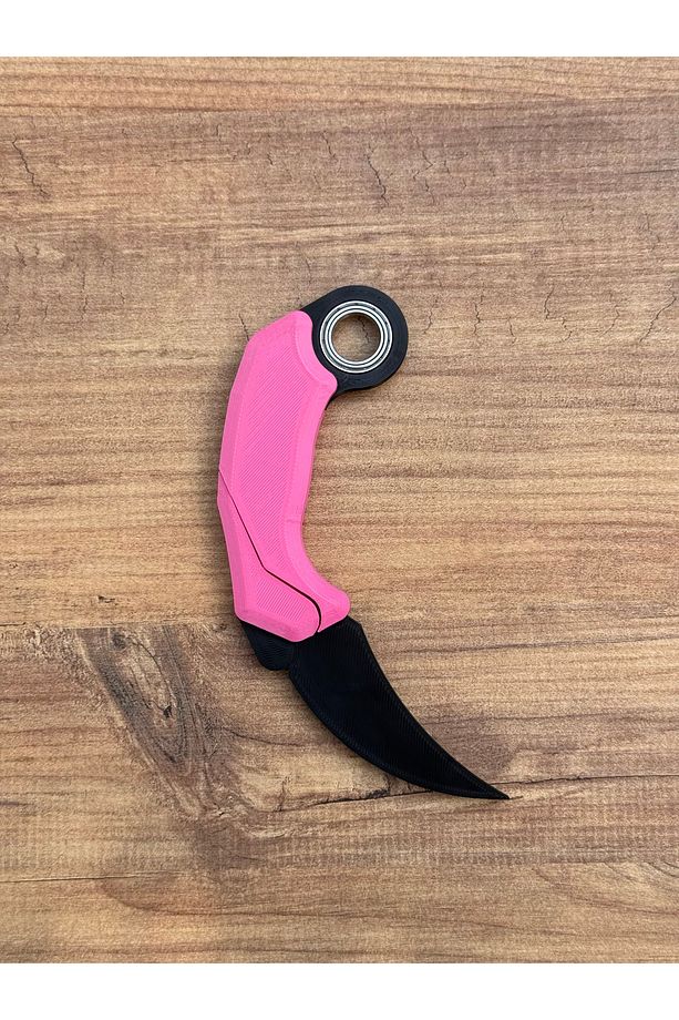 Gravity Karambit Rulmanlı, Plastik - Siyah Pembe (Rulmanlı) - 3