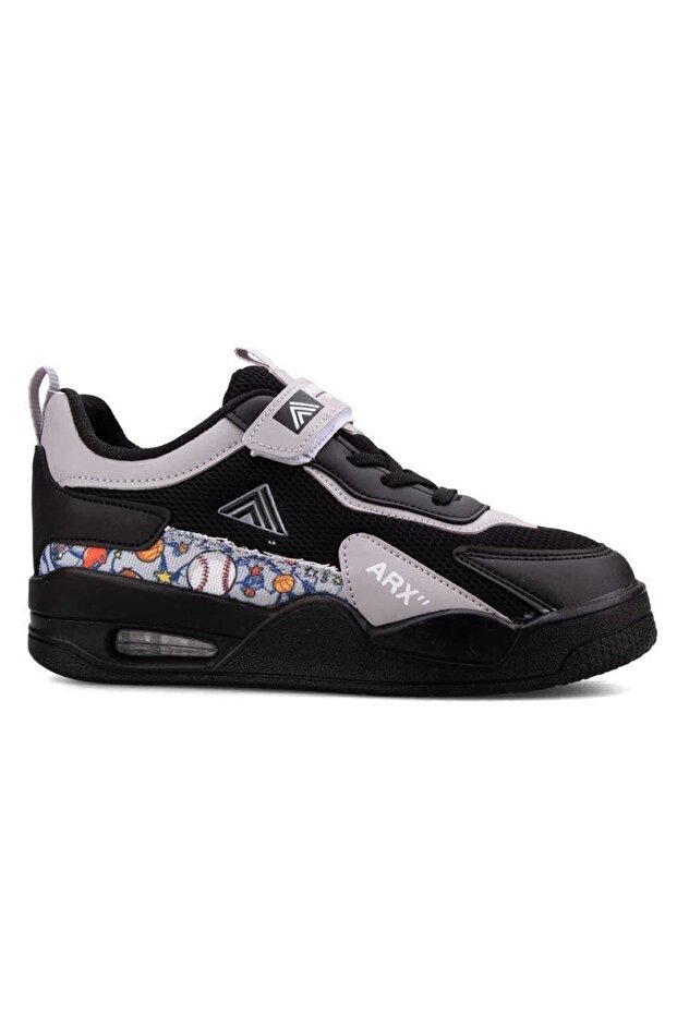 Unisex Black and White Orthopedic Kids Sneakers