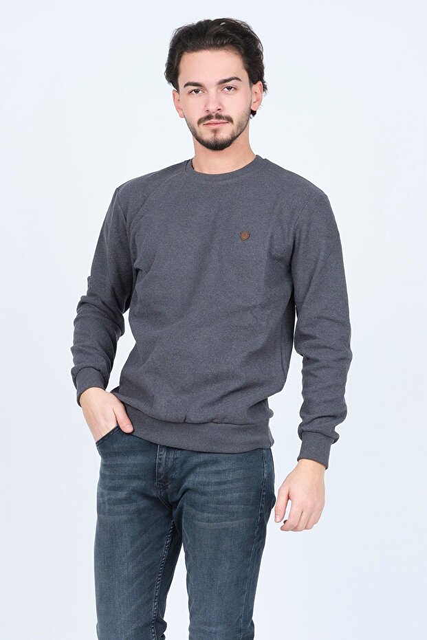 Men's Crew Neck Sweatshirt 6240101 Smoked