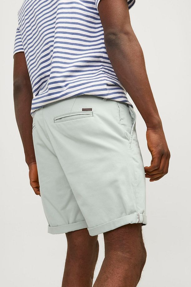 Yeşil Erkek Regular Fit Duble Paça Chino Şort JPSTBOWIE JJSHORTS SOLID SN - 6