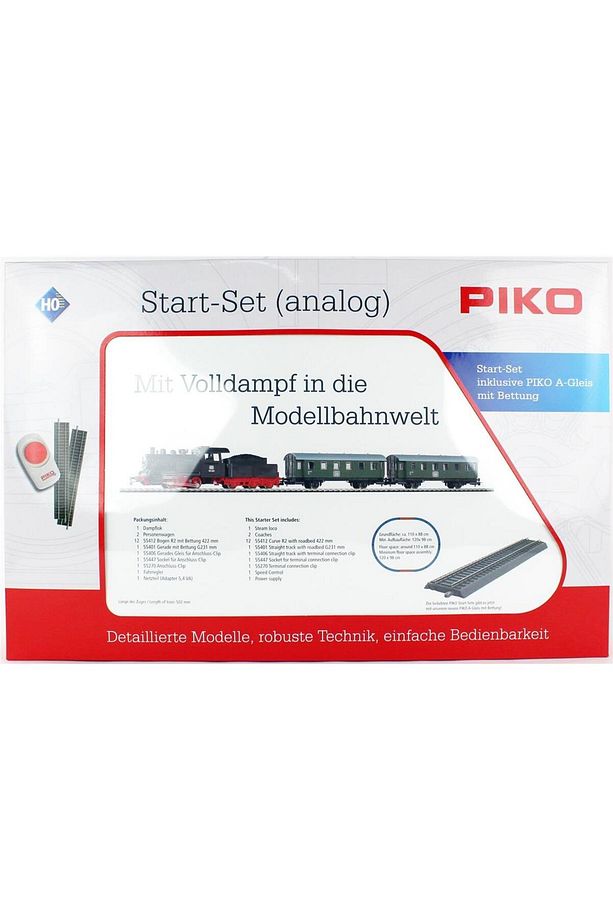 Starter Set Passenger Train Db With Steam Loco Tender, A-track W. Railbed - 1