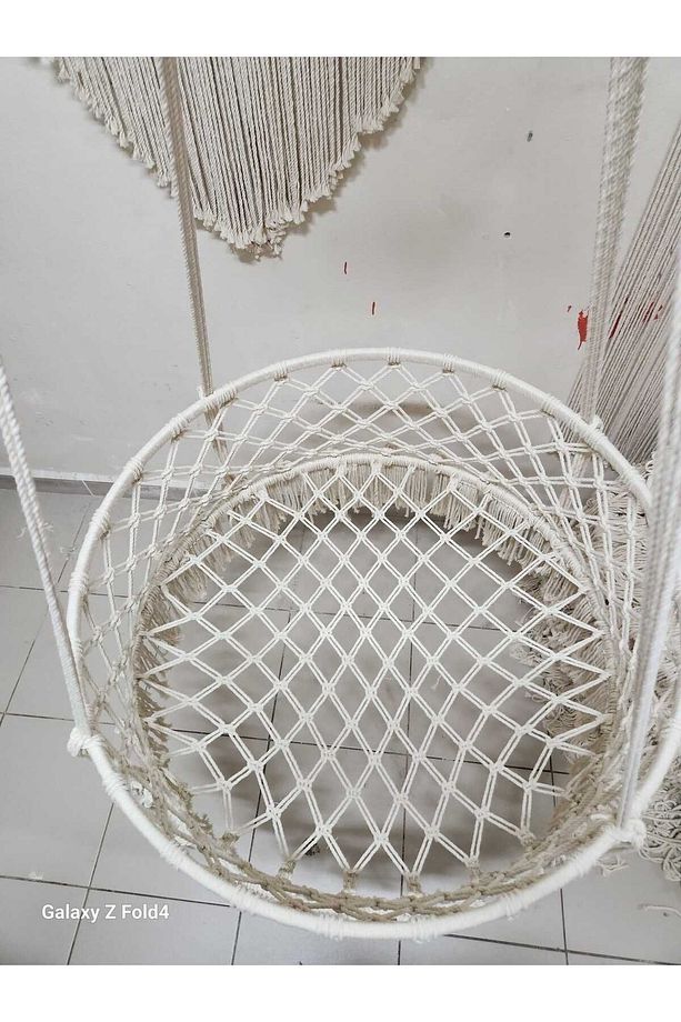Makrome Özel Örgü Salıncak Hamak Beşik Model 100 cm - 1