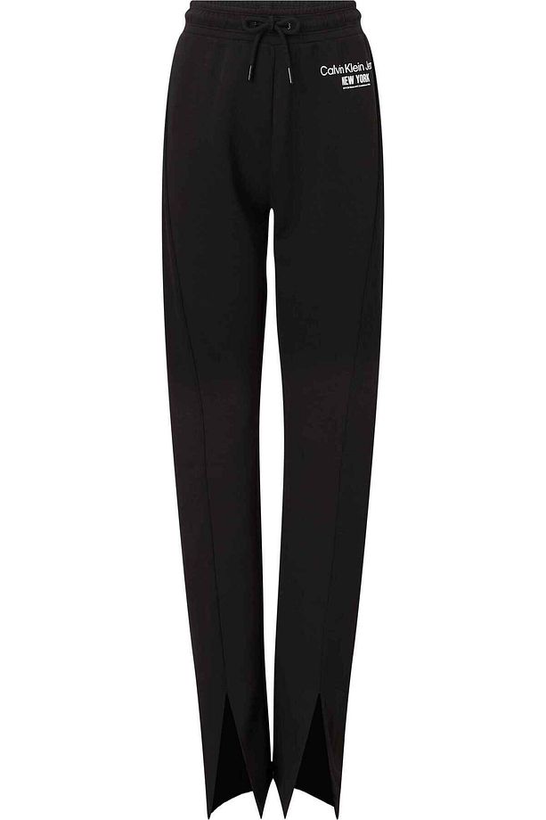 RIB INSERT INTERLOCK PANTS - 2