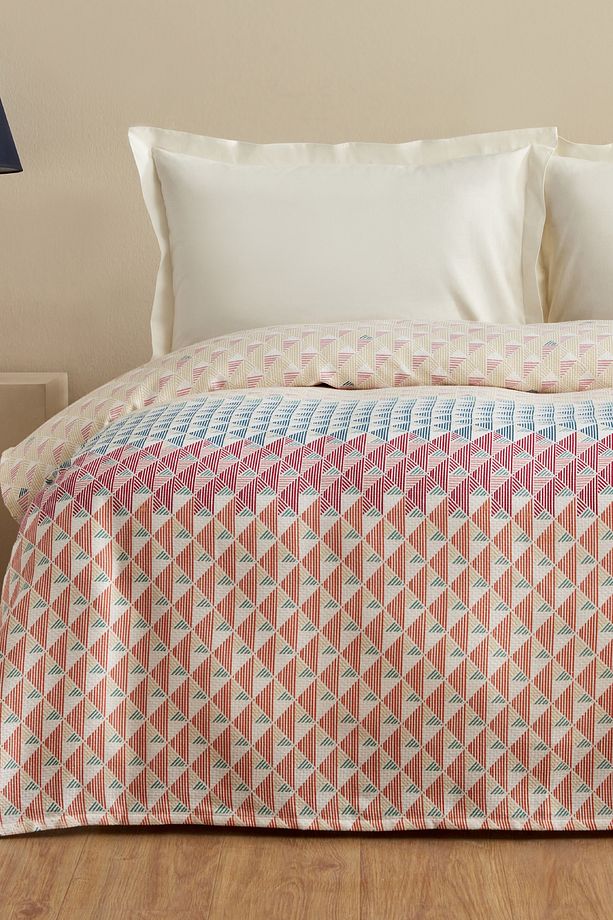 Dace %100 Pamuk Tek Kişilik Tek Pike MultiColor PP - 3