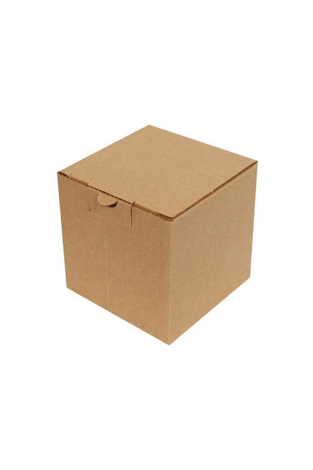 10,5x10,5x10,5 Cm Kilitli E-ticaret Kutusu, Kupa Kutusu, Mum Kutusu 10 Adet - Kahverengi - 1 x 10 - - 1