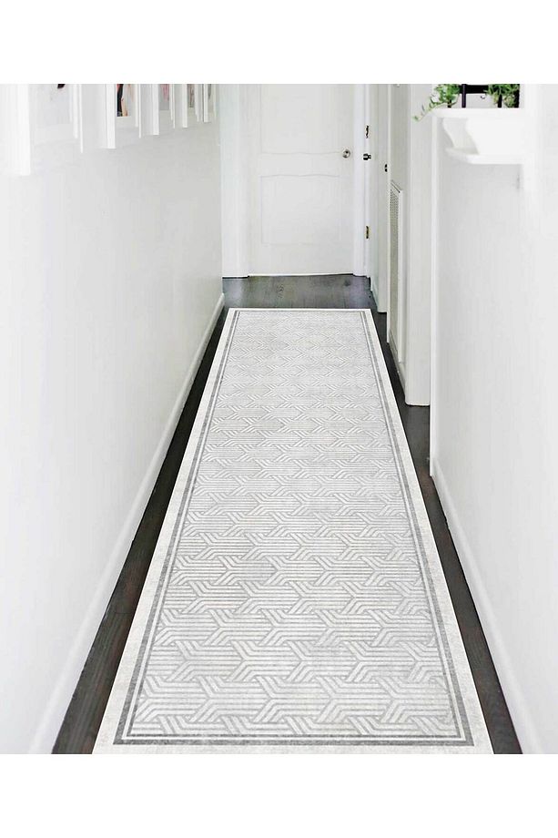 Modern Dijital Baskı Dört Mevsim Yıkanabilir Kaymaz Taban Salon Halısı Mutfak Halısı Yolluk FBH - 1