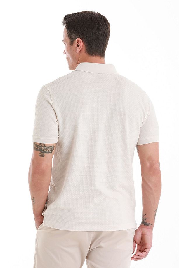 Taş Regular Fit Düz Merserize Polo Yaka 100% Pamuk Tişört - 6