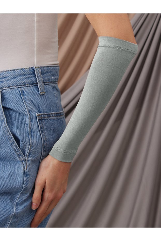 Hijab Sleeve Cover | Color: Gray Green | Arm Cover