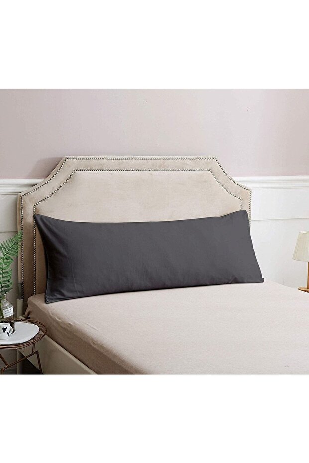 Gray Maternity Pillow Cover 50X135 cm Natural 100% Cotton Long Skin-Friendly Soft Support Cover