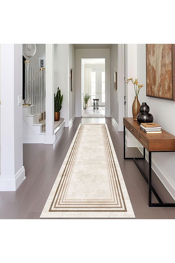 Modern Dijital Baskı Dört Mevsim Yıkanabilir Kaymaz Taban Salon Halısı Mutfak Halısı Yolluk YFH - 2