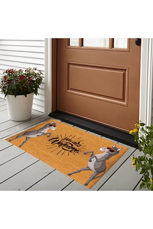 Welcome Yazılı Kapı Önü Paspası - 1