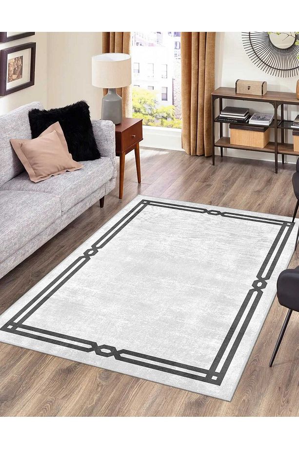Modern Dijital Baskı Dört Mevsim Yıkanabilir Kaymaz Taban Salon Halısı Mutfak Halısı Yolluk YVH - 3