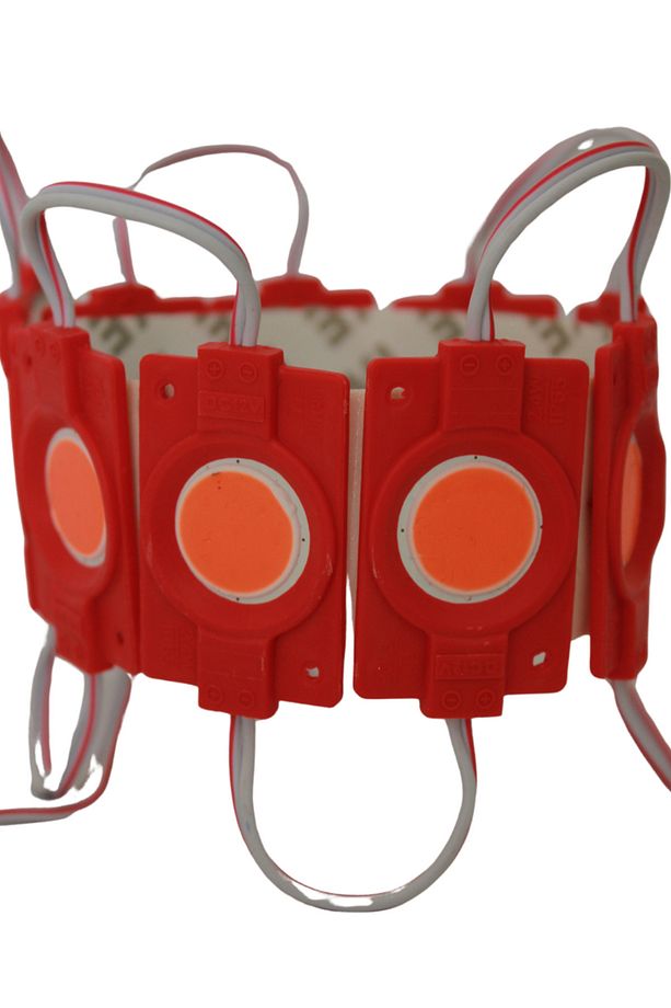 12 Volt 2.4 Watt Tekli Su Geçirmez Modül Led Kırmızı (10 ADET) - 1