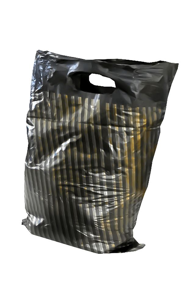 Takviyeli Torba Diagonal Desenli Sağlam Dayanıklı Kulplu Lüks Alışveriş Poşeti 2 No 50 Ad 26x38 - 3