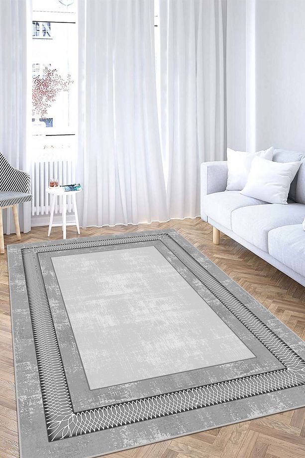 Modern Dijital Baskı Dört Mevsim Yıkanabilir Kaymaz Taban Salon Halısı Mutfak Halısı Yolluk YVH - 3