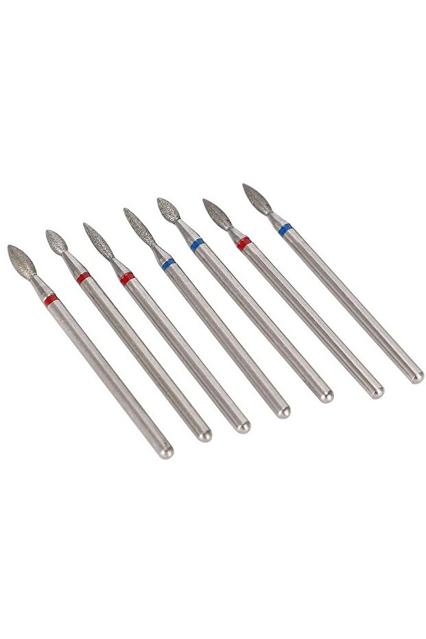 Rasp Machine Bit Diamond Milling Bit Drop - Fire Set of 7 Nail Files