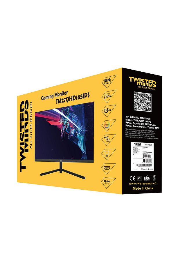 27" TM27QHD165IPS QHD 2K 165HZ 0,5MS HDMI DP HDR400 FAST IPS RGB GAMING MONİTÖR - 7