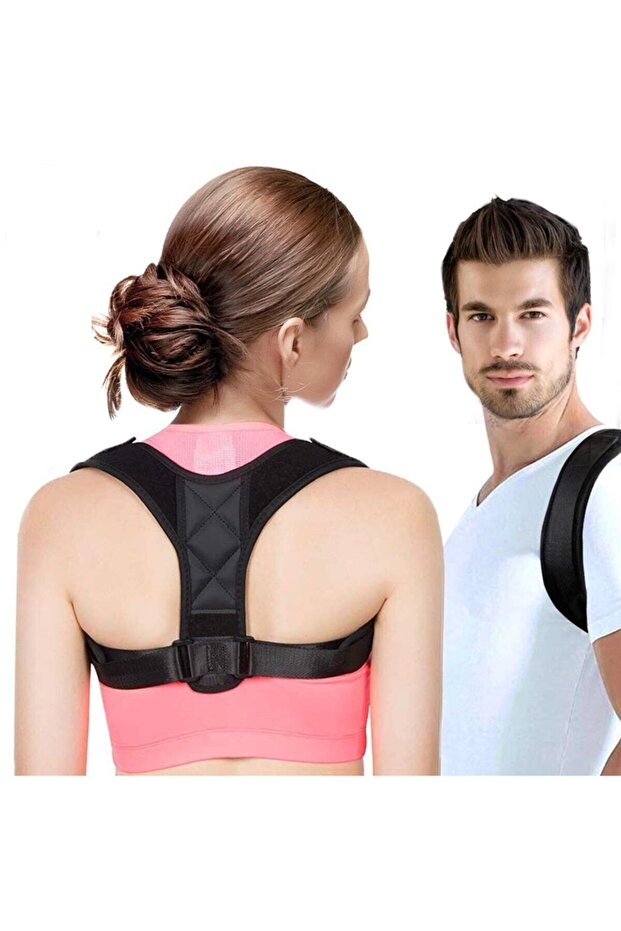 Orthopedic Back Supported Vertical Stand Corset - Patterned Leather, Adjustable8967 - 2