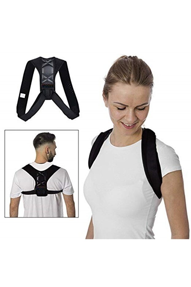 Orthopedic Back Supported Vertical Stand Corset - Patterned Leather, Adjustable8967 - 6