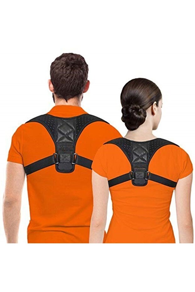Orthopedic Back Supported Vertical Stand Corset - Patterned Leather, Adjustable8967 - 1
