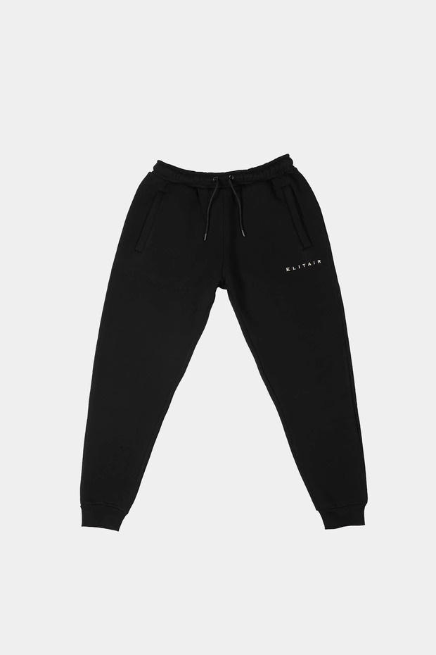 ELITAIR - Oversized Logo Jogger SIYAH - 3