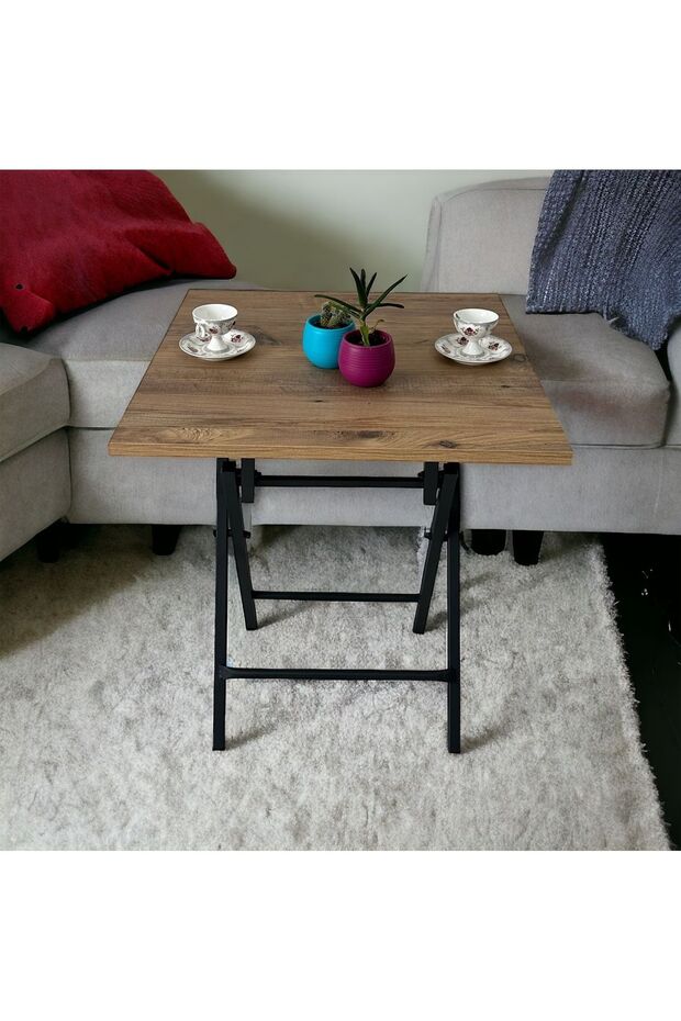 Minderli Balkon Bahçe Mutfak Bistro Set Katlanır 4+1 Masa-sandalye - 5