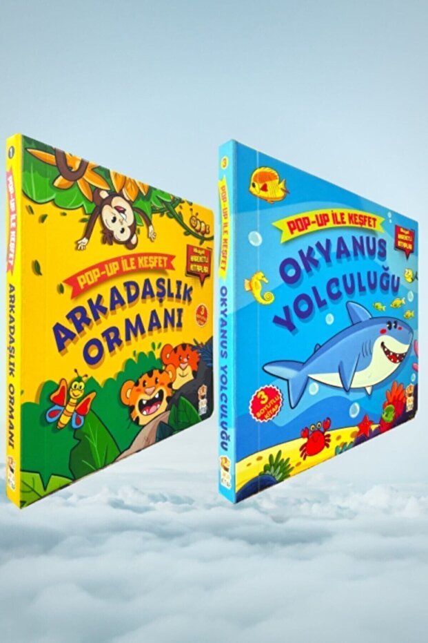 Arkadaşlık Ormanı - Okyanus Yolculuğu Pop-up Ile Keşfet - 2 Kitap Set