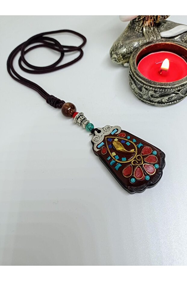Ethnic Authentic Bohemian Necklace with Fish Figure