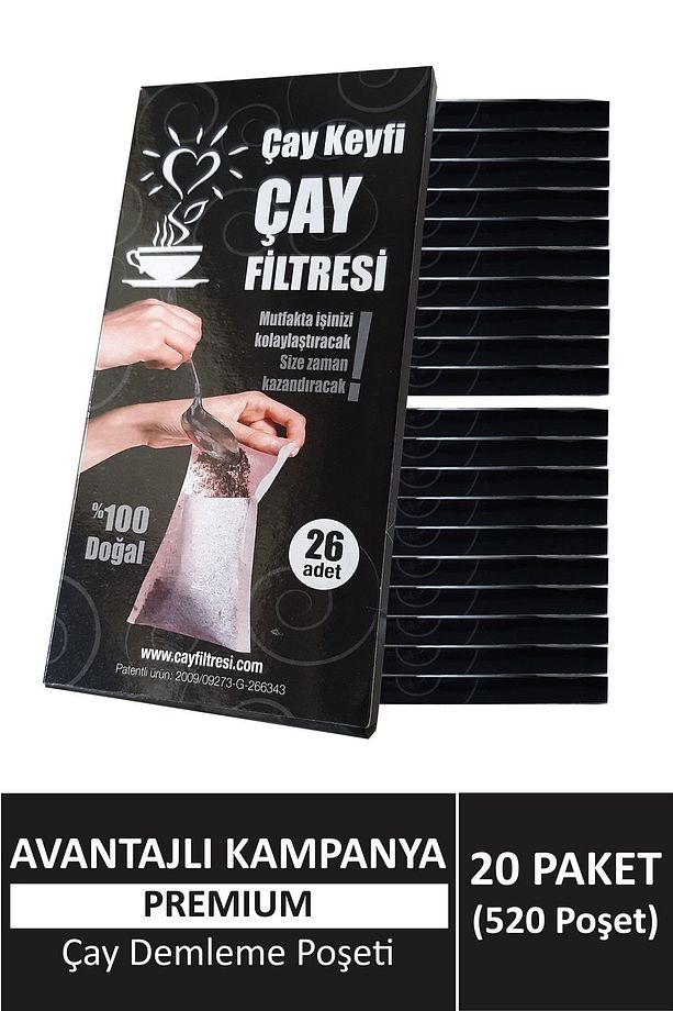 (520 POŞET) Çay Demleme Poşeti (ÇAY FİLTRESİ) - 1