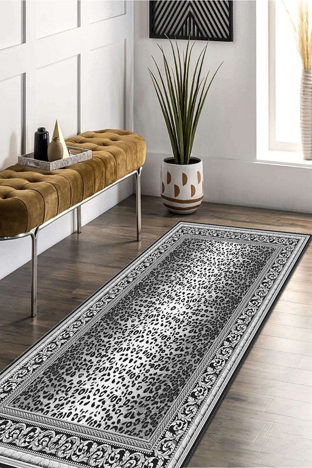 Yolluk Salon Mutfak Halısı Yatak Odası Için Set Yapılır Dokuma Taban Kaymaz Yıkanabilir Xalça - 1