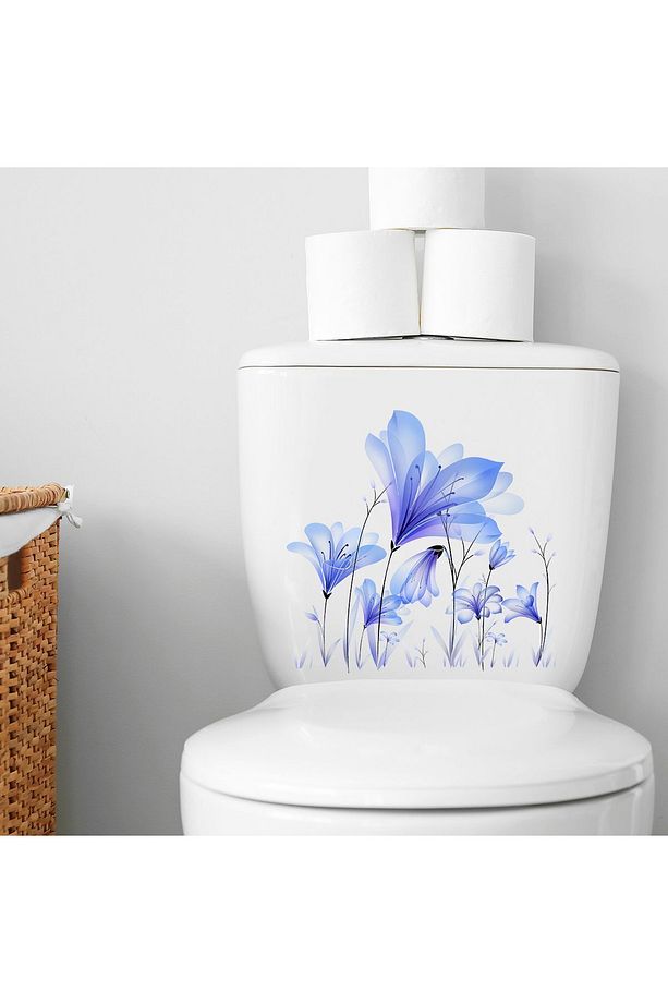 Else Şeffaf Pvc Banyo Tuvalet Klozet Wc Kendinden Yapışkanlı Etiket Sticker Banyo Düzenleyici ds03 - 2